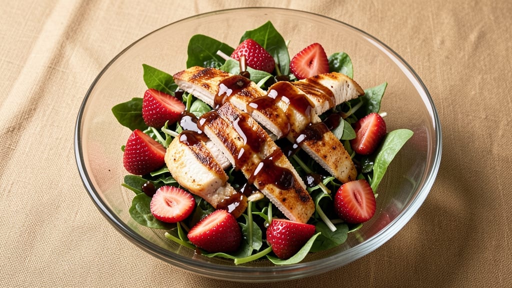 Applebee's Strawberry Balsamic Chicken Salad Recipe: Sweet-Tart Dressing That Sticks to Every Bite
