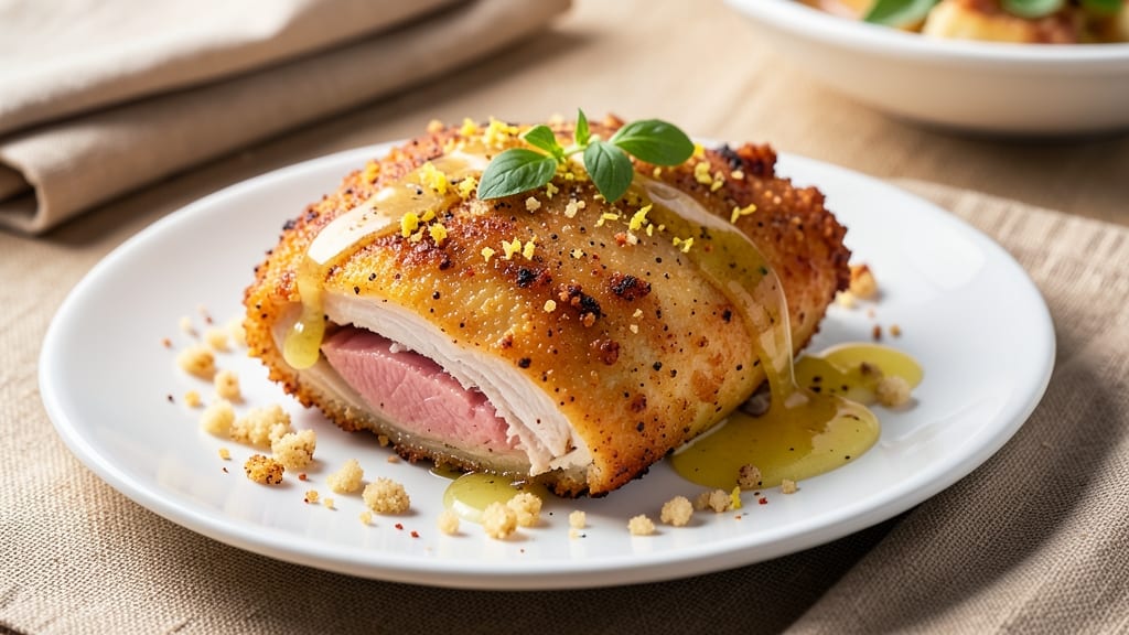 Baked Breaded Lemon Chicken Recipe: Zesty Crispy Crust With Juicy Centers
