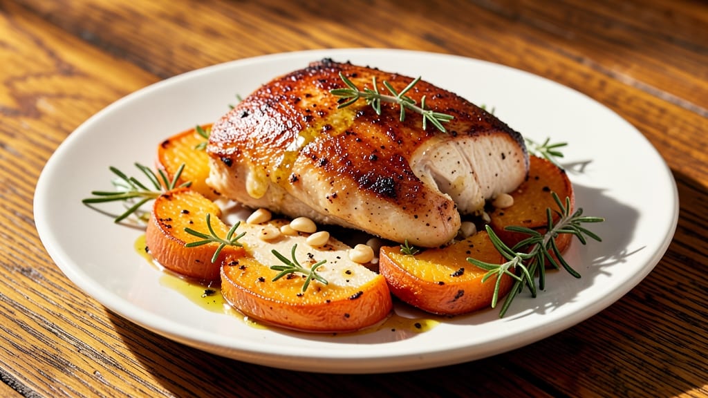 Baked Chicken Breast and Butternut Squash Recipe: One-Pan Sweet-Savory Harmony
