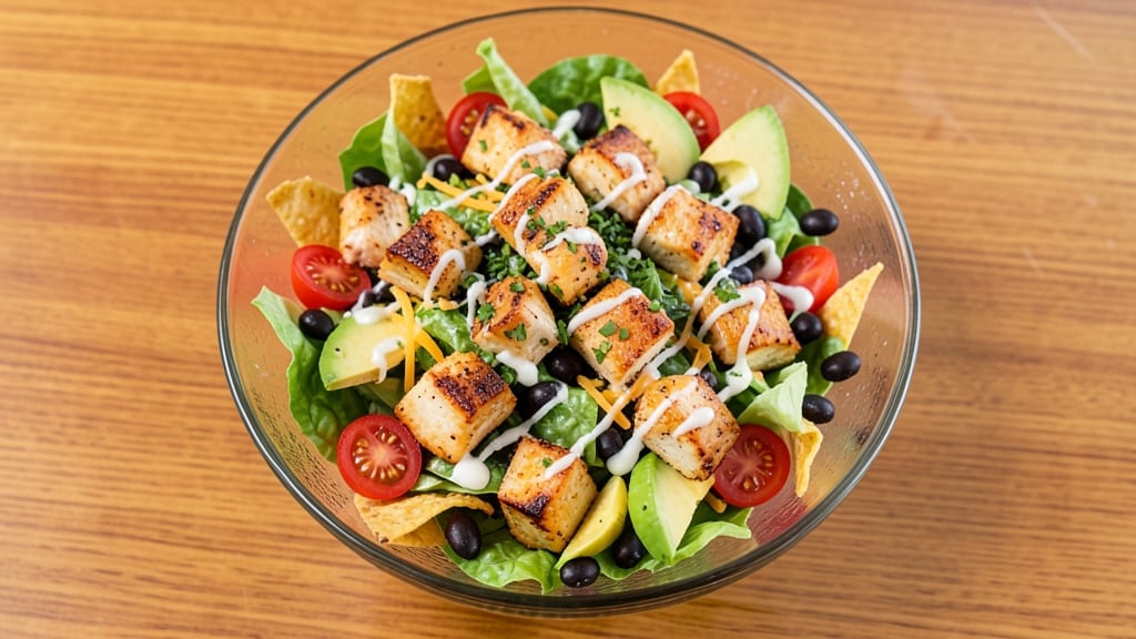 Applebee's Fiesta Chicken Chopped Salad Recipe: Crunchy Tortilla Strips and Zesty Lime Dressing