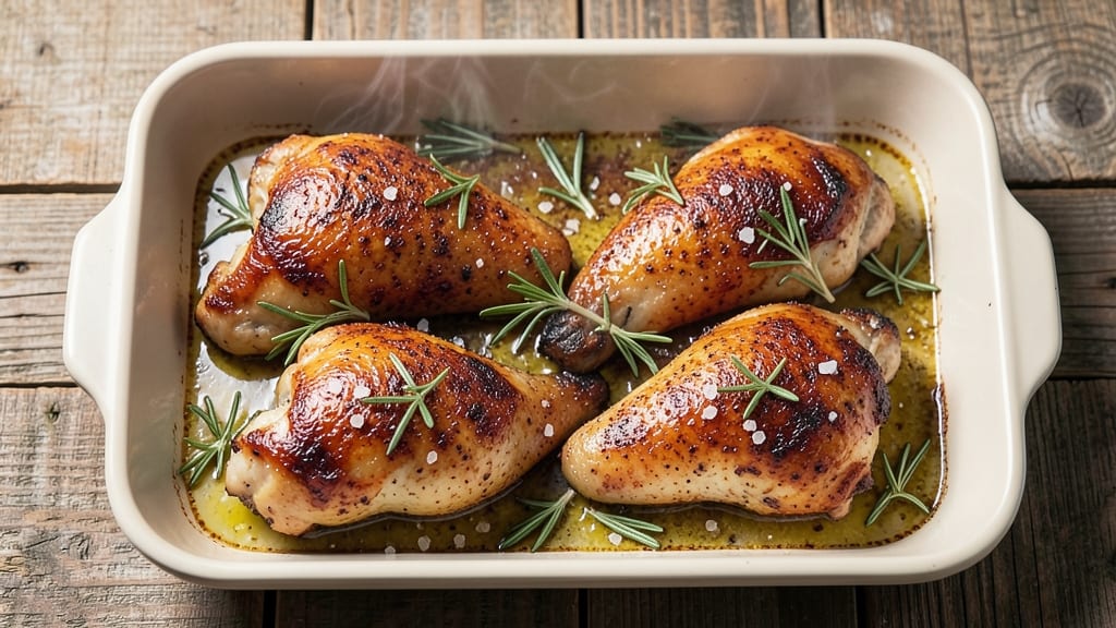Baked Frozen Chicken Thighs Recipe: No-Brine Golden Crisp in 45 Minutes