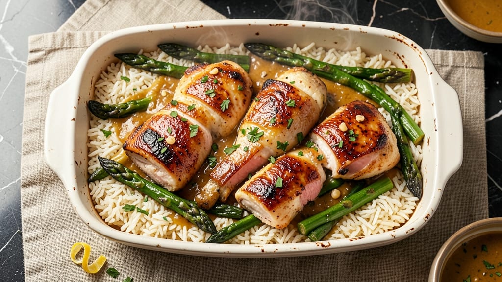 Asparagus Chicken and Rice Casserole Recipe: One-Dish Herb-Kissed Comfort