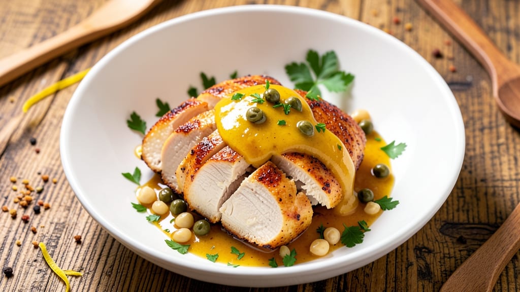 Baked Chicken Breast With Lemon and Capers Recipe: Zesty Brine and Herbed Crisp in 35 Minutes
