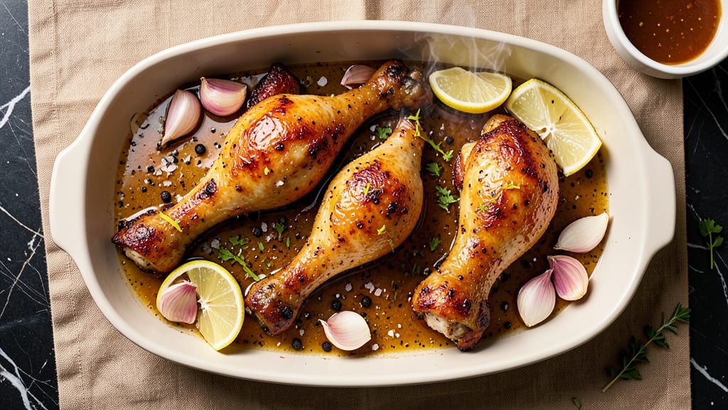 Baked Lemon Pepper Chicken Legs Recipe: Zesty Crisp Skin and Juicy Centers