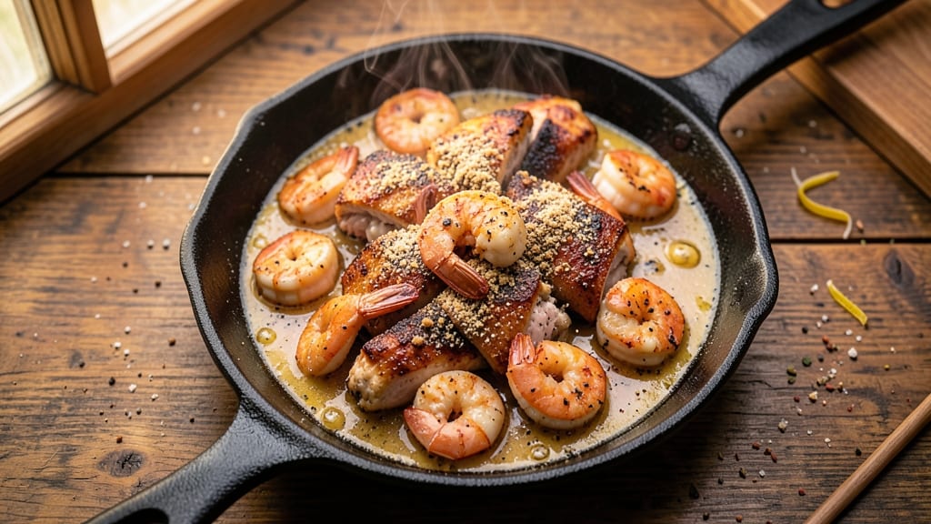 Applebee's Sizzling Chicken and Shrimp Recipe: Buttery Garlic Butter Sautéed to Golden Crunch