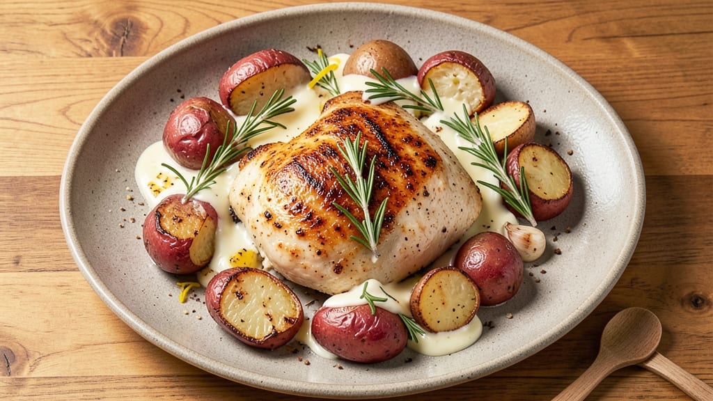Baked Chicken Breast and Red Potatoes Recipe: One-Pan Roast With Golden Crust and Fluffy Spuds