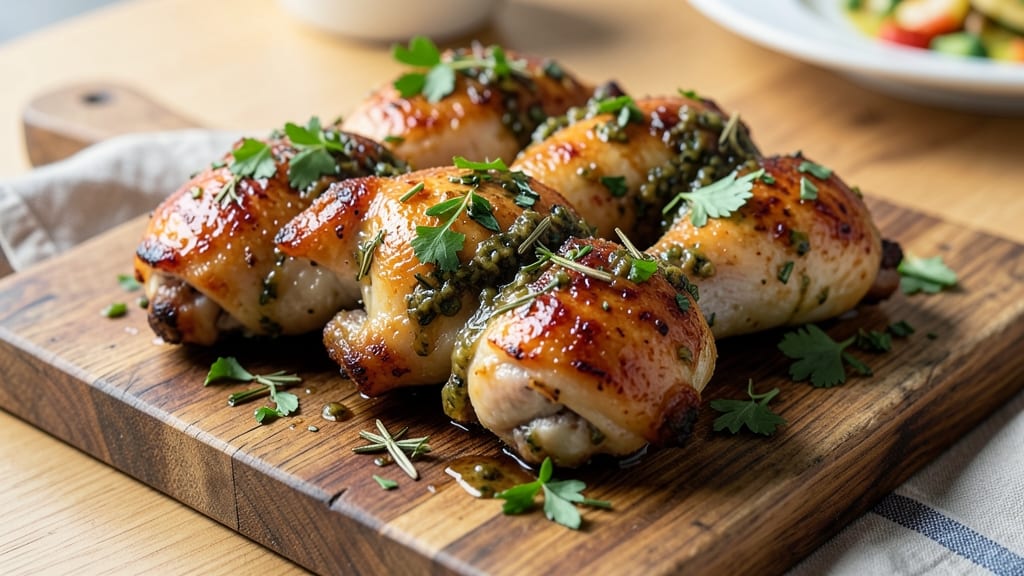 Baked Chicken Parts Oven Recipe: Celery Herb Crust Meets Juicy Centers