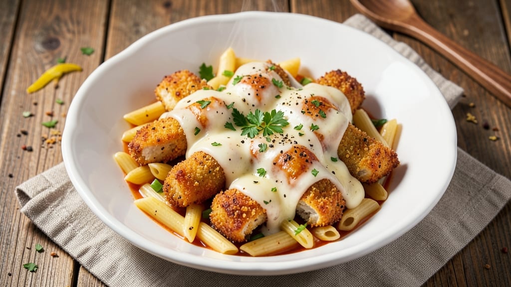 Applebee's 3 Cheese Chicken Penne Copycat Recipe: Crispy Celery-Stuffed Bites with Creamy Tomato Sauce