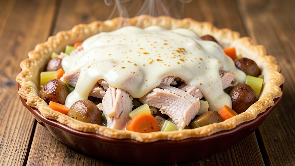 Baked-In-Vermont Chicken Pot Pie Recipe: Flaky Crust, Creamy Filling, Vermont-Inspired