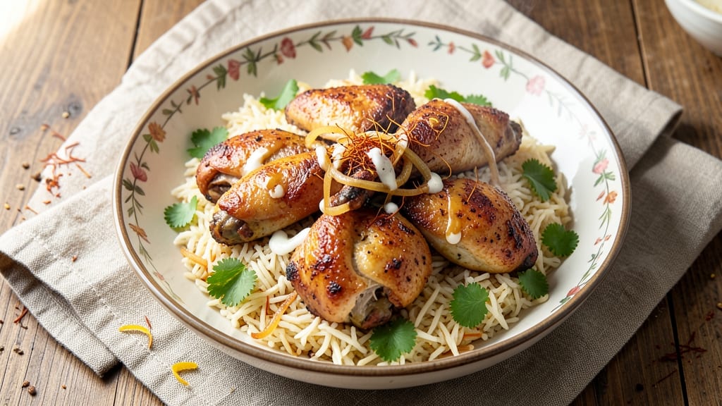 Baked Biryani Chicken Recipe: Fragrant Saffron and Basmati Layers