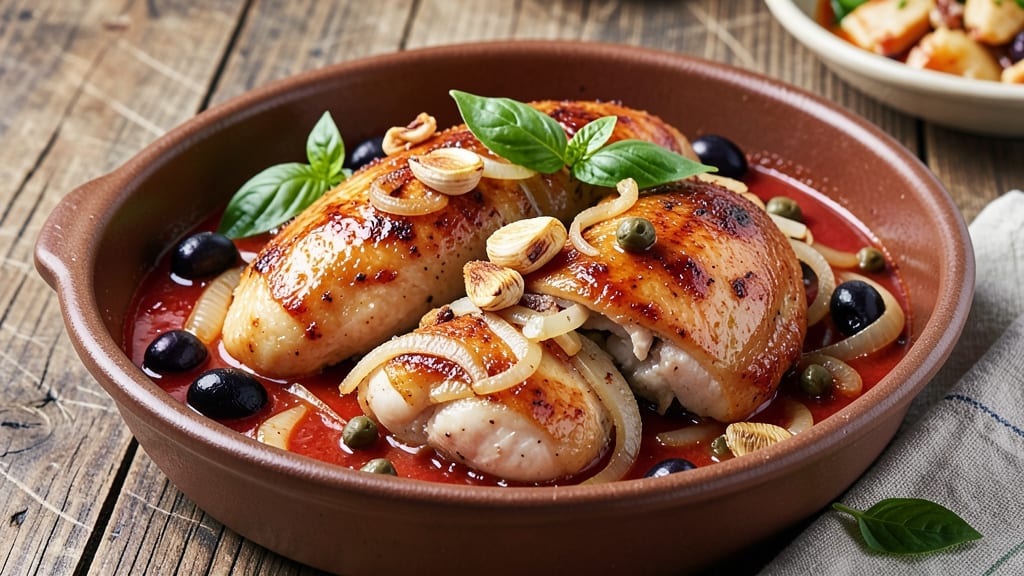 Baked Boneless Chicken Cacciatore Recipe: Tomato-Braised Richness With Herbs and Wine