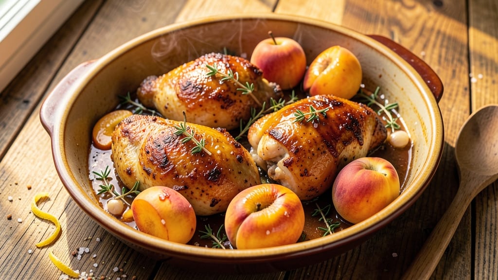 Baked Chicken And Peaches Recipe: Summer's Sweet-Savory One-Pan Magic