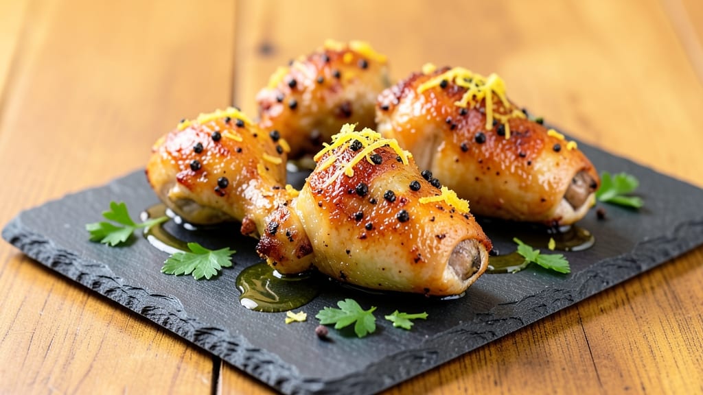 Baked Lemon Pepper Chicken Drumsticks Recipe: Zesty Crisp Skin With Juicy Centers