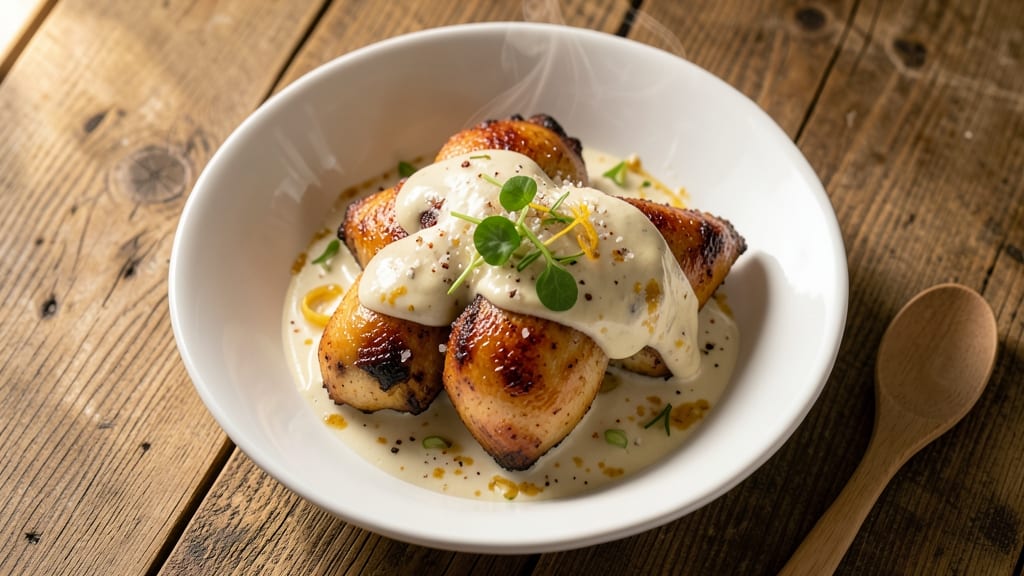 Alabama White BBQ Chicken Recipe: Creamy Coconut-Spiced Crisp in One Bake