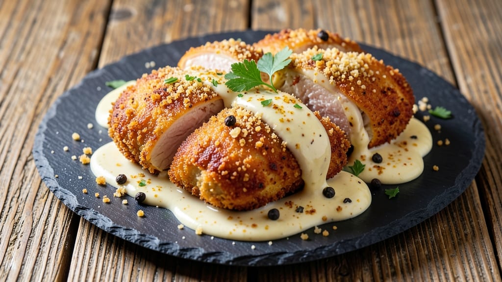 Baked Breaded Chicken With Mayonnaise Recipe: Crispy Golden Crust and Creamy Drizzle
