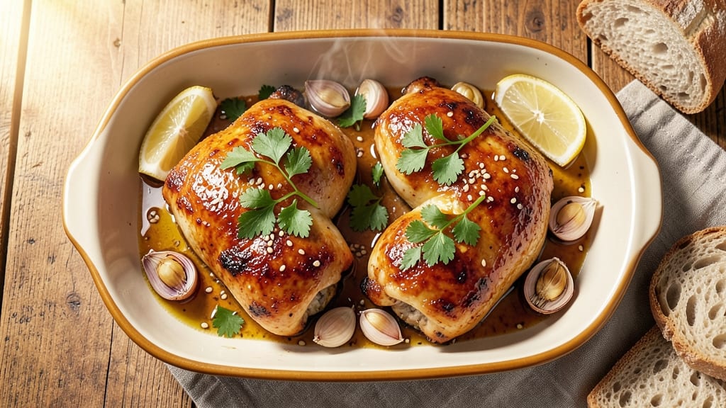 Baked Chicken Marinated in Italian Dressing Recipe: One-Pan Herb-Infused Juiciness
