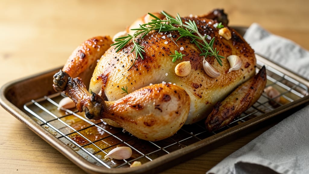 6lb Roasted Chicken Recipe: Juicy Core and Crispy Skin Without Brining