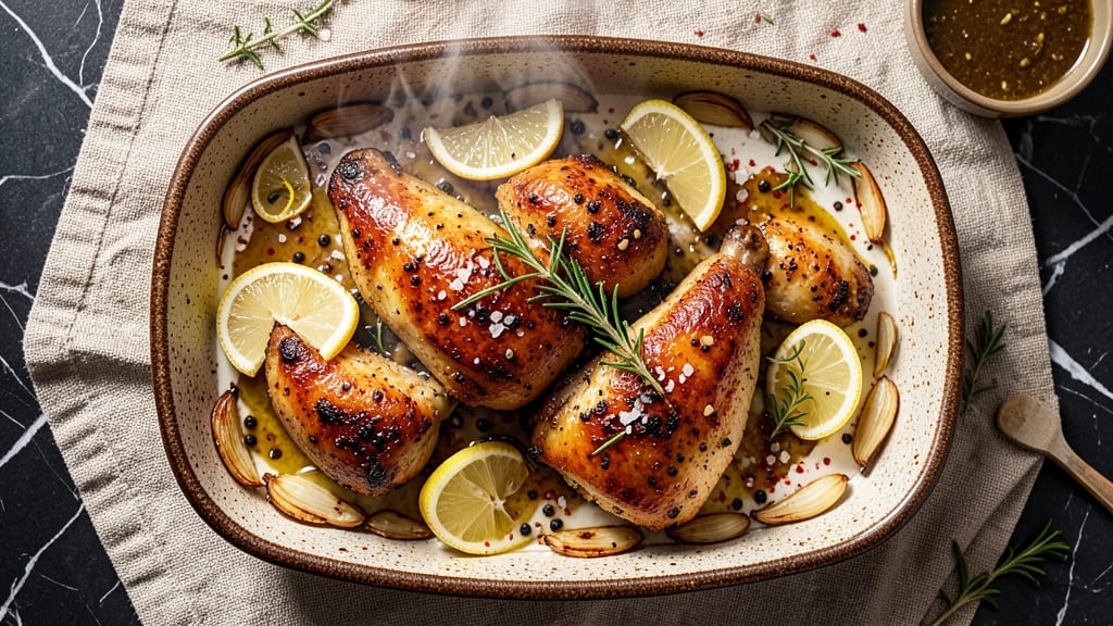 Baked Lemon Pepper Chicken Thighs Recipe: Zesty Crisp Skin With Juicy Centers