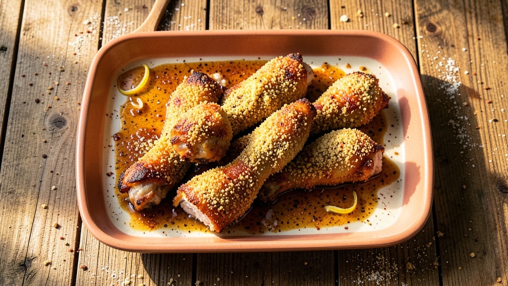 Baked Breaded Chicken Drumsticks Recipe: Double-Dredged Crunch With Juicy Centers
