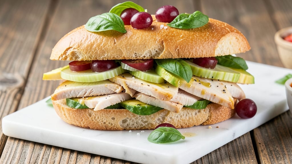 Basil Chicken Salad Sandwiches Recipe: Crunchy Celery and Herb-Packed Layers