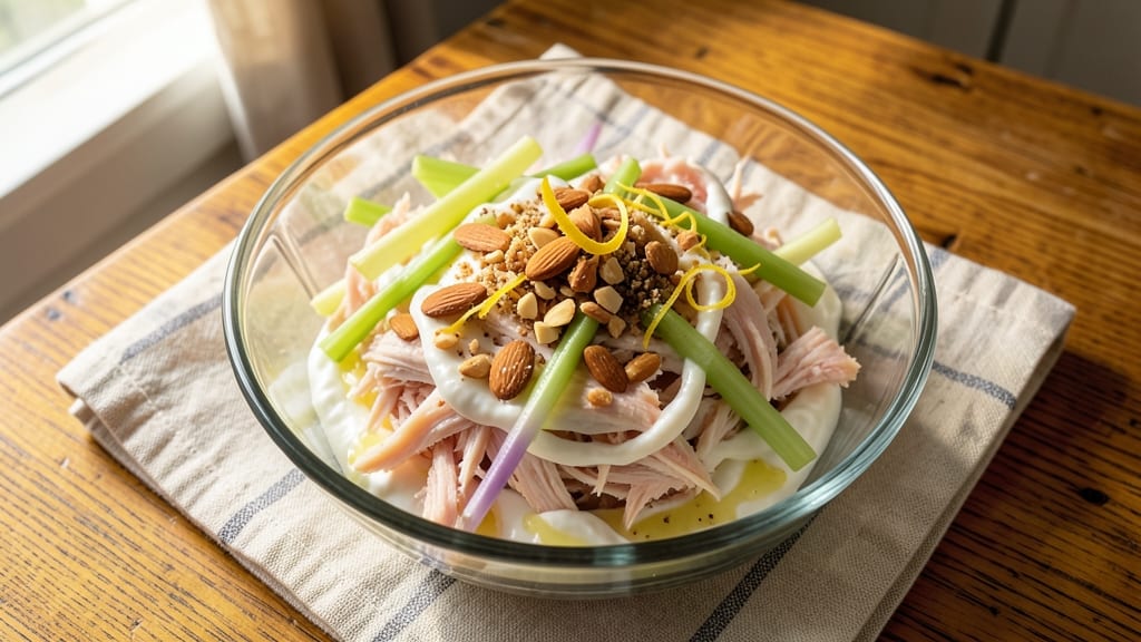 Atkins Chicken Salad Recipe: Lightened-Up Creaminess with Crunchy Celery Bites