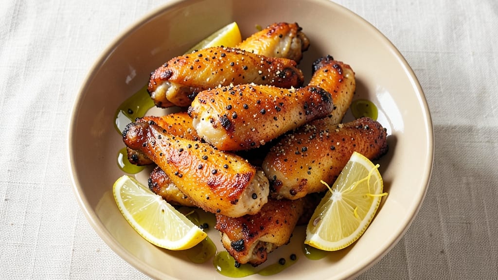 Air Fry Lemon Pepper Chicken Wings Recipe: Crispy, Tangy, and Ready in 20 Minutes