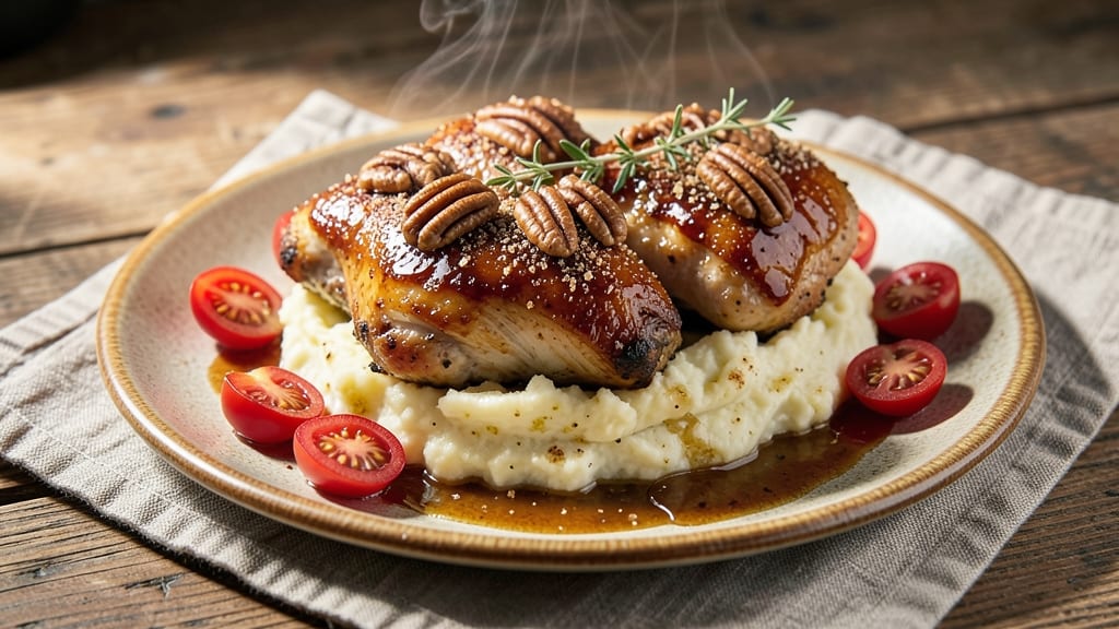 Baked Honey Pecan Chicken Recipe: Sticky-Sweet Glaze and Buttery Crunch in One Bake