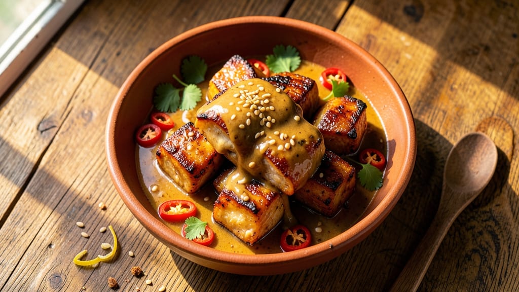 Baked Chicken Satay Recipe: Smoky Coconut Glaze With Crispy Edges