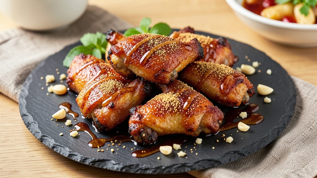 Asian Baked Chicken Wings Recipe: Fragrant Five-Spice Glaze With Crispy Edges