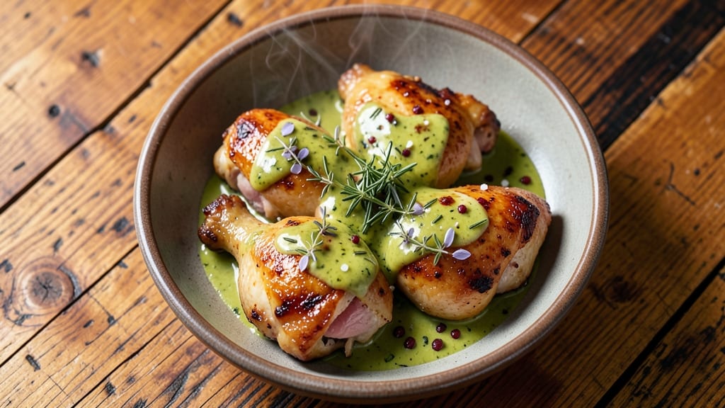 Bobby Flay's Chicken Recipe: Pan-Seared Crispy Skin With Herbed Butter Magic