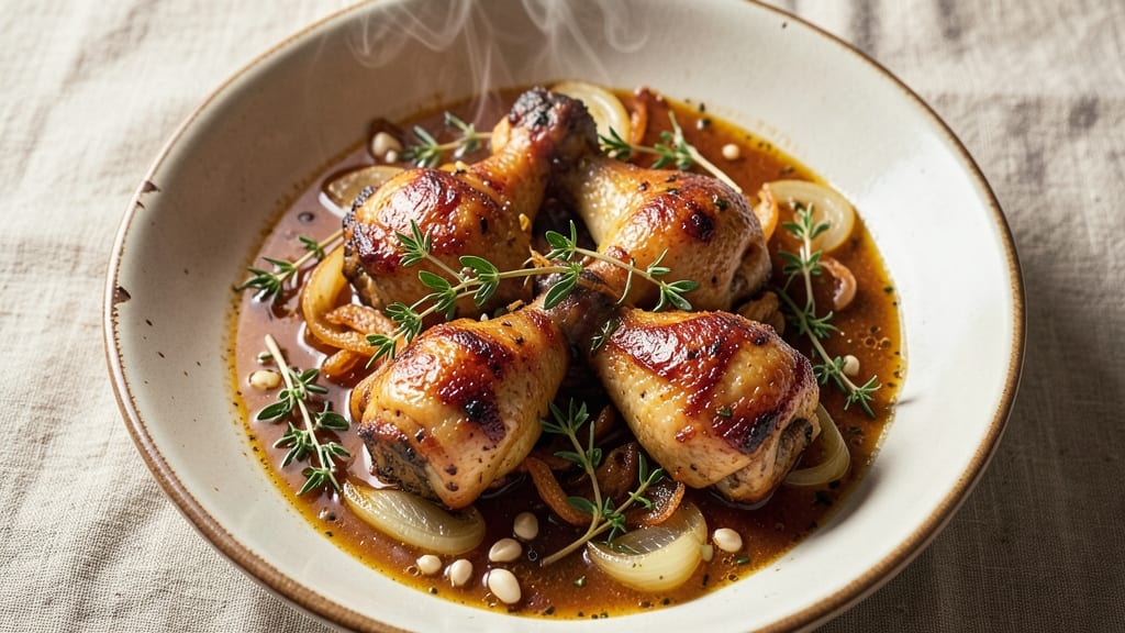 Braised Chicken Legs Recipe: Slow-Cooked Richness With Caramelized Fond