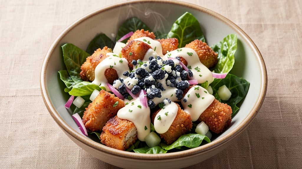 Applebee's Crispy Chicken Salad Recipe: Crunchy Bites with Creamy Ranch Drizzle