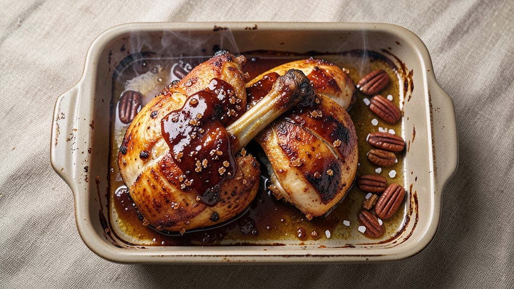 Baked BBQ Bone-In Chicken Breast Recipe: Crispy Bites With Juicy Centers and Sticky Glaze