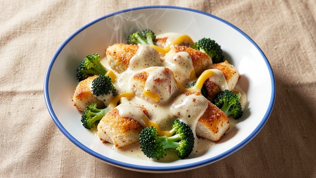 Campbell's Broccoli Cheese Chicken Recipe: One-Pan Creamy Bake With Melty Edges