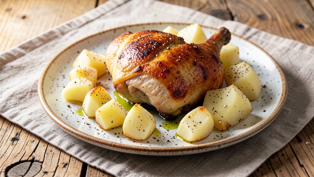 Chicken and Canned Potatoes Recipe: One-Pan Roasted Crunch and Creaminess