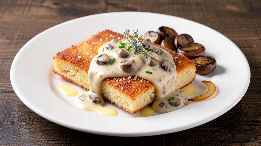 Chicken Schnitzel With Mushroom Cream Sauce Recipe: Crispy Golden Crust Meets Rich Umami Depth