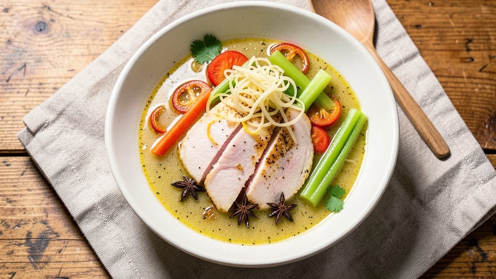 ABC Chicken Soup Recipe: Herbal Comfort With Shredded Chicken & Egg Drop Swirl