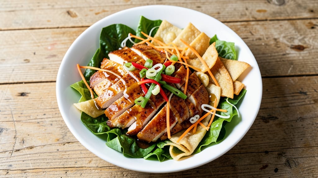 Applebee's Asian Chicken Salad Copycat Recipe: Crunchy Wonton Strips and Sweet Chili Magic