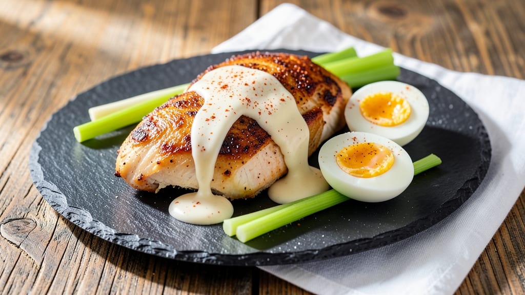 Baked Maryland-Style Chicken Recipe: Celery-Stuffed Crunch With Creamy Tomato Harmony