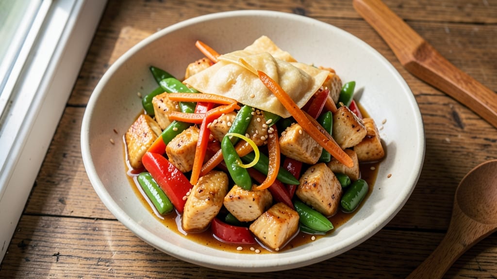 Applebee's Chicken Wonton Stir Fry Recipe: Crispy Wonton Bites in Tangy Soy-Ginger Sauce