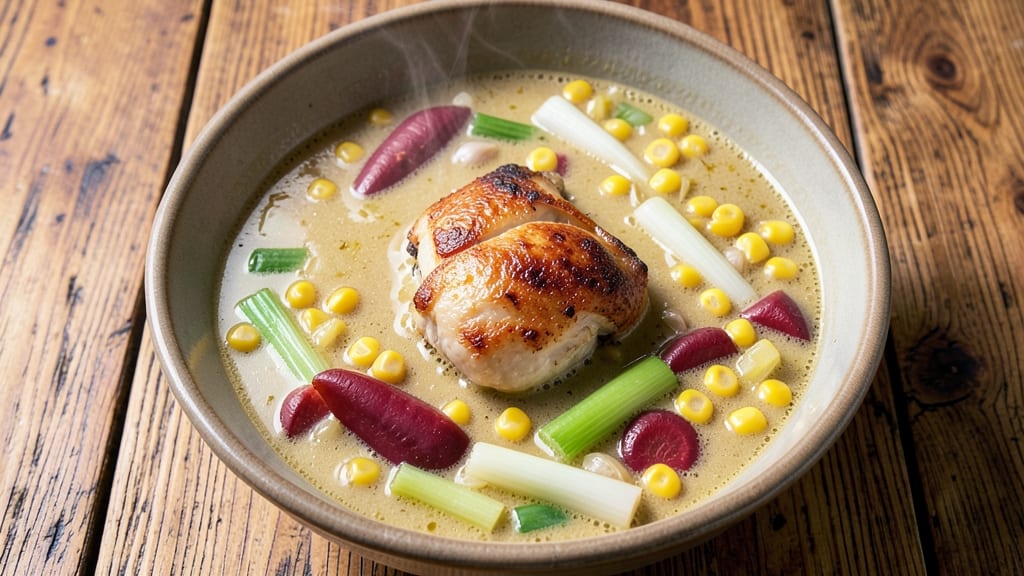 Amish Chicken Corn Chowder Soup Recipe: Creamy One-Pot Comfort With Golden Crust