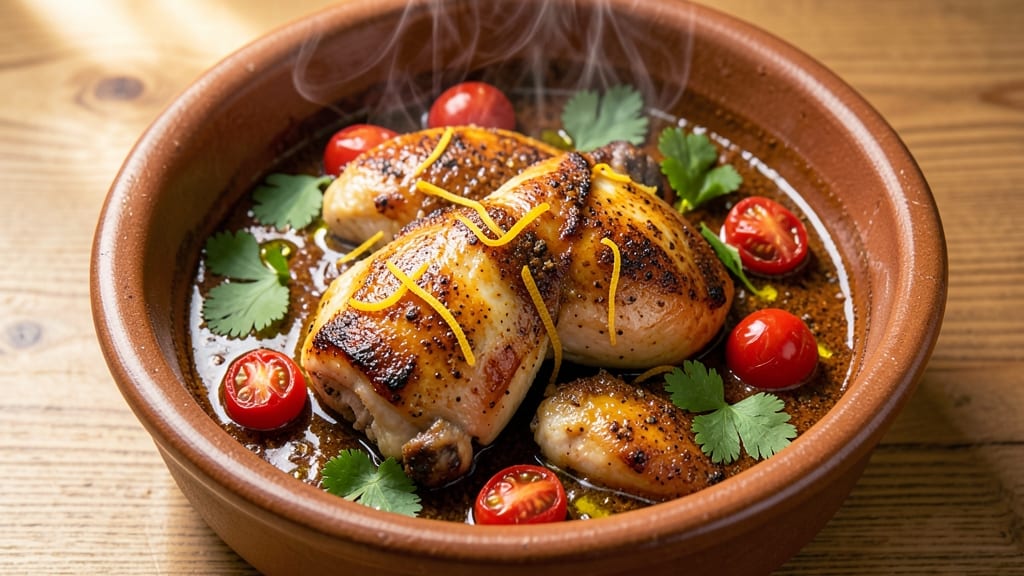 Baked Moroccan Chicken Recipe: Harissa-Spiced Crisp With Tender Centers