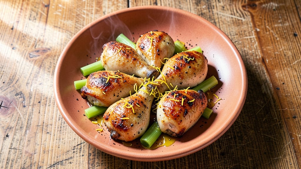 Baked Catalina Chicken Thighs Recipe: Buttermilk-Brined Crisp With Celery-Stuffed Juiciness