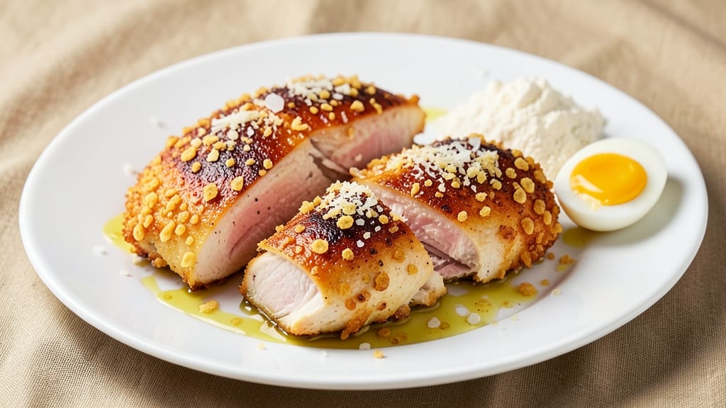 Baked Cornflake Chicken Breast Recipe: Crunchy Crust, Juicy Centers in One Bake