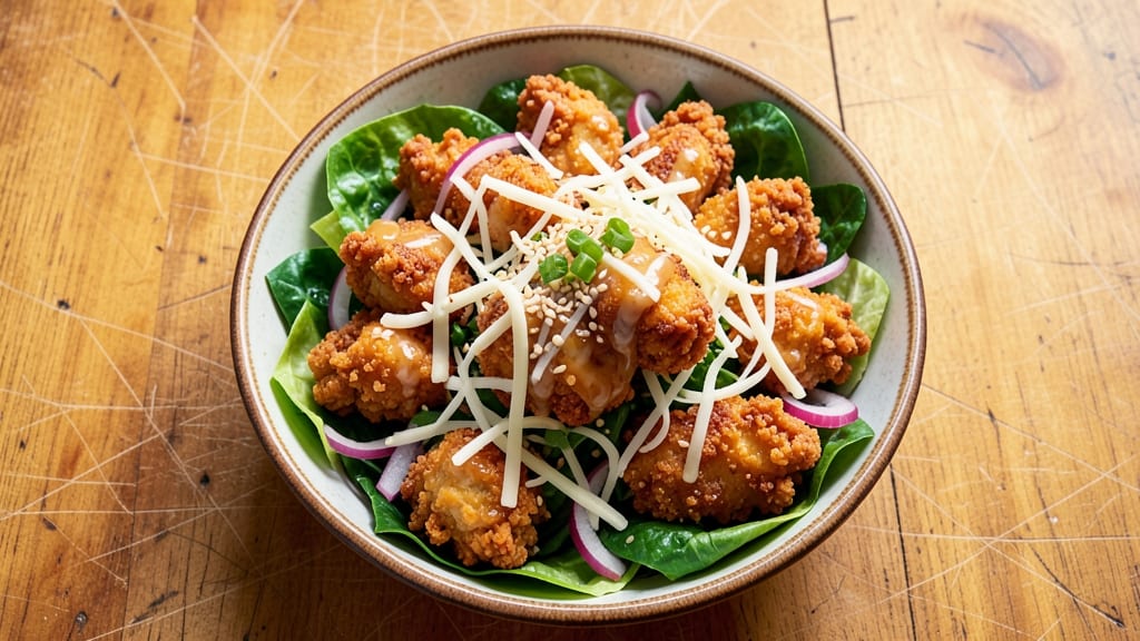 Applebee's Fried Chicken Salad Recipe: Crispy Bites Over Creamy Ranch Bliss