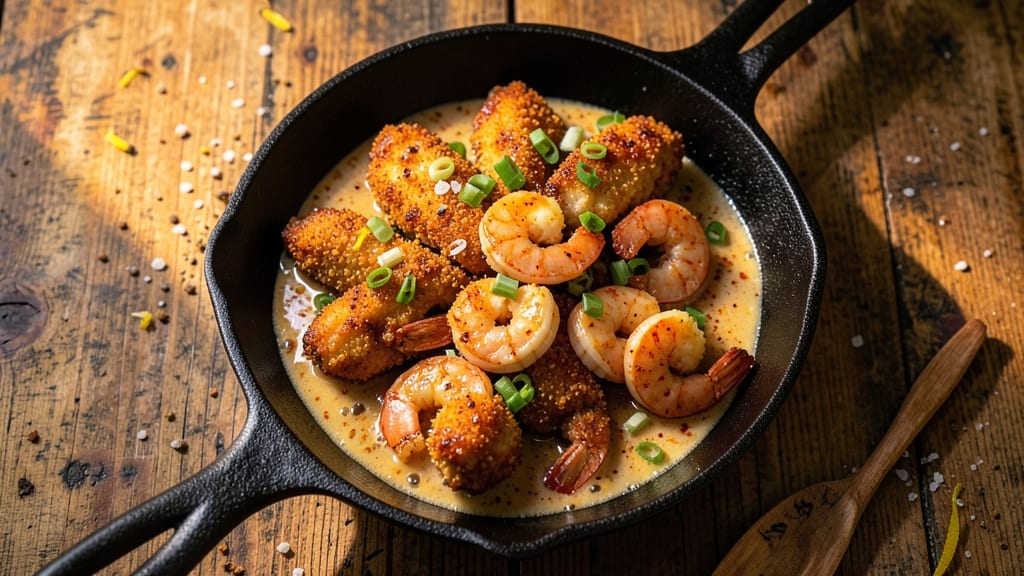 Applebee's Bourbon Street Chicken and Shrimp Copycat Recipe: Crispy-Golden Bites with Spicy Cajun Glaze