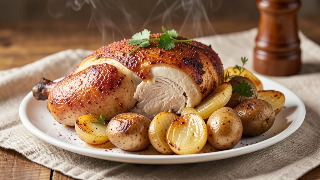 Baked Chicken With Potatoes And Onions Recipe: Golden Crisp Edges, Soft Centers, One-Pan Magic