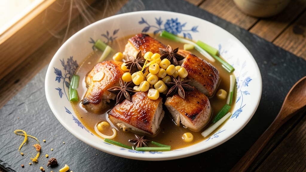 Authentic Chinese Chicken and Sweetcorn Soup Recipe: Fragrant Ginger-Star Anise Broth Magic