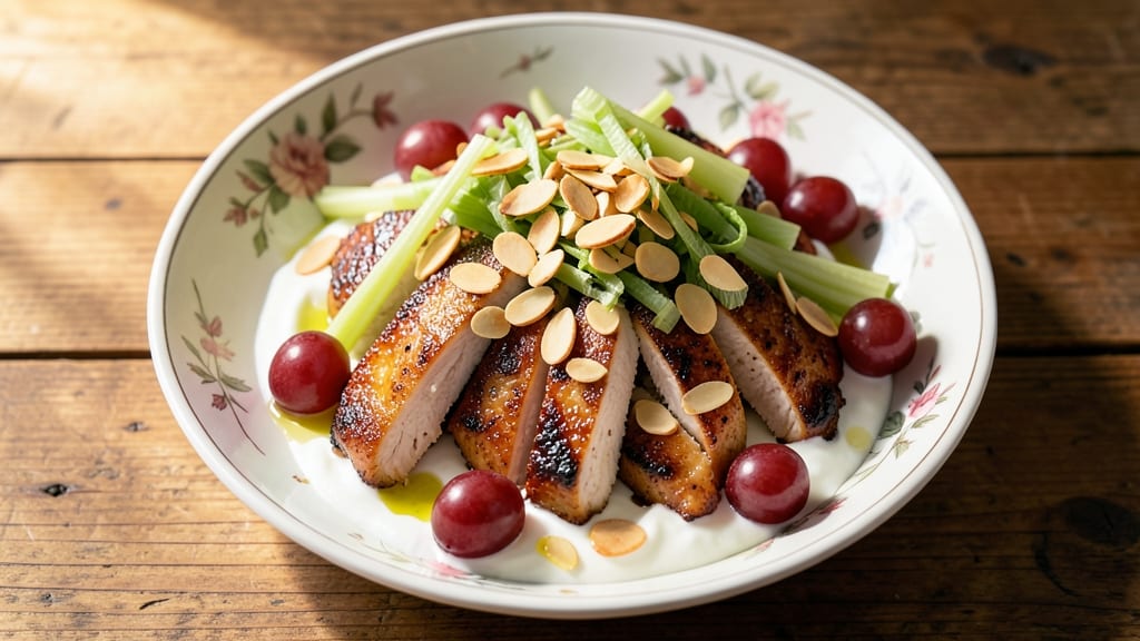 Aladdin's Chicken Salad Recipe: Golden Crisp Celery and Creamy Yogurt Harmony