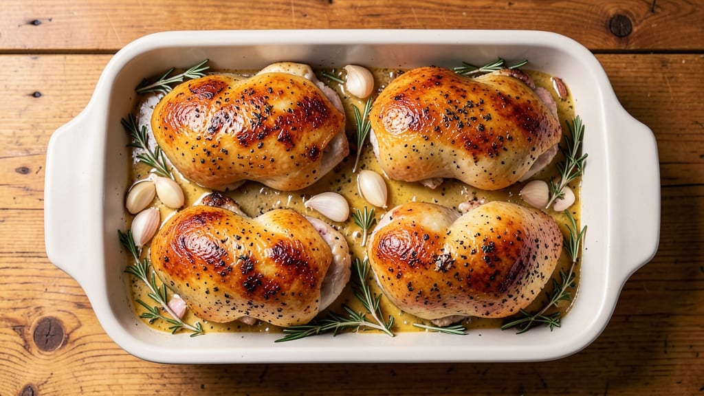 Ina Garten Baked Chicken Thigh Recipe: Herb-Infused Crispy Skin and Juicy Centers